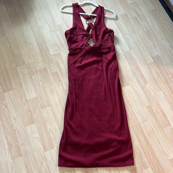 Free People All The Right Angles Midi Keyhole Dress - Picture 3 of 7